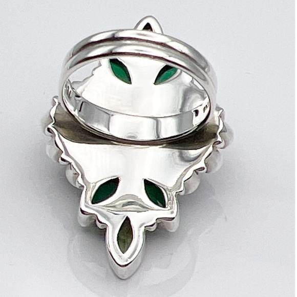 🌟NICKY BUTLER 925 Sterling Silver Turquoise Multi Gem East West Ring Siz… - Picture 7 of 12